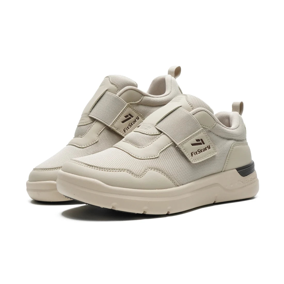 Paio di scarpe FitStory Strappo Comfort color crema