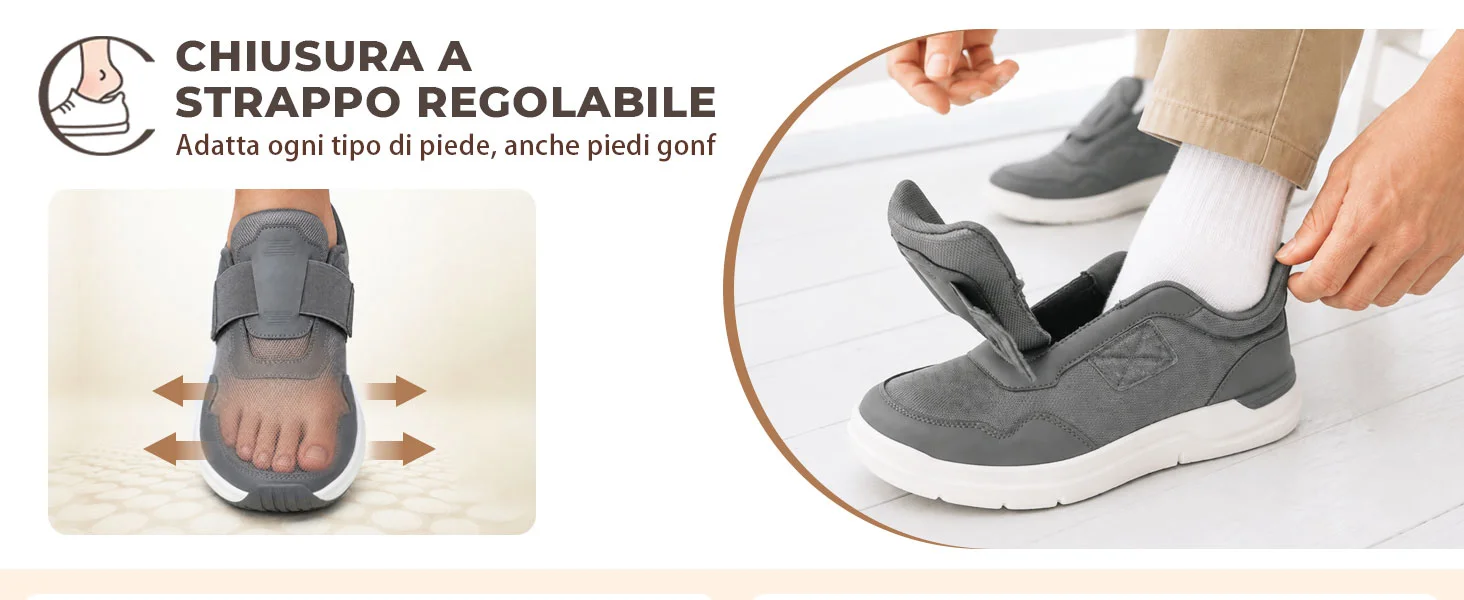 Strappo Comfort: forma della punta e chiusura